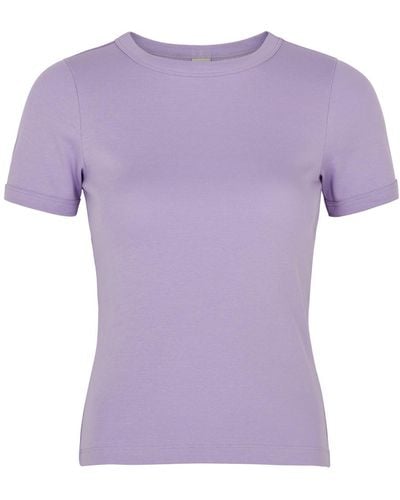 Flore Flore Car Cotton T-Shirt - Purple