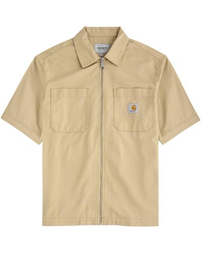 Carhartt Sandler Cotton-Blend Twill Shirt - Natural