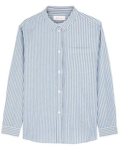 Skall Studio May Striped Cotton-poplin Shirt - Blue