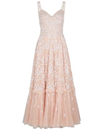 Needle & Thread Alina Sequin-embellished Tulle Gown - Pink