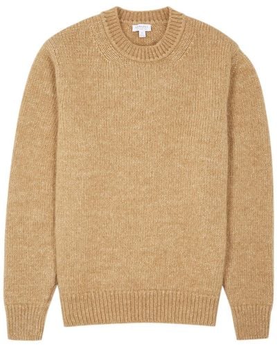 Sunspel Alpaca-blend Sweater - Natural