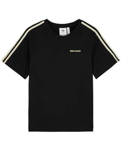 adidas X Wales Bonner Logo Cotton T-shirt - Black