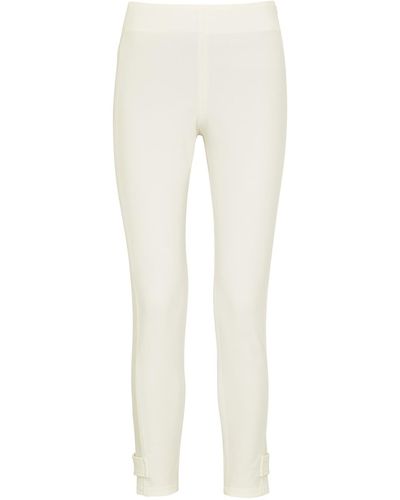 Moncler White Skinny-leg Stretch-twill Trousers