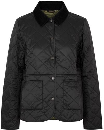 Barbour Deveron Quilted Shell Jacket - Black