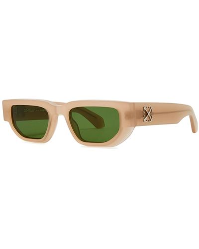 Off-White c/o Virgil Abloh Greeley Rectangle-frame Sunglasses - Green