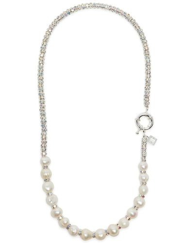PEARL OCTOPUSS.Y Pearl Octopuss. Y Paris Diamond -plated Necklace - White