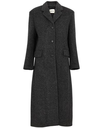 Khaite Bontin Longline Wool-blend Coat - Black