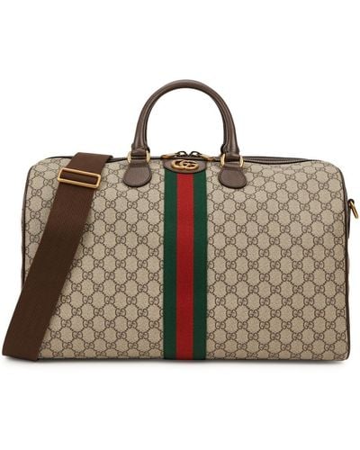 Gucci Ophidia gg Monogrammed Holdall - Brown