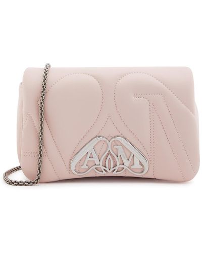Alexander McQueen The Seal Mini Leather Cross-body Bag - Pink