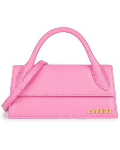 Jacquemus Le Chiquito Long Leather Top Handle Bag - Pink