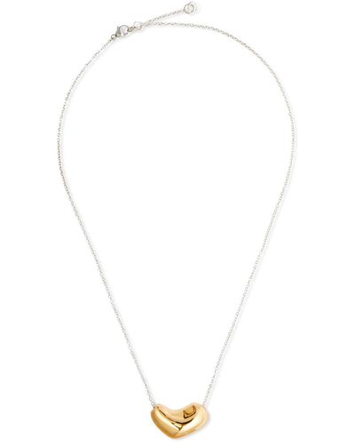 AGMES Heart Small Vermeil Necklace - White