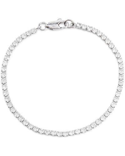 CERNUCCI Tennis Micro Crystal-embellished Bracelet - White