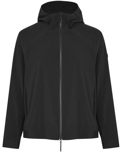 Moncler Kurz Hooded Stretch-Nylon Jacket - Black