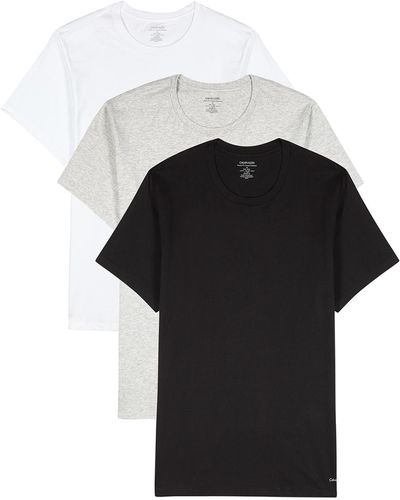 Calvin Klein Cotton-Jersey T-Shirt - Black