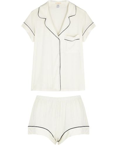 Eberjey Gisele Jersey Pajama - White