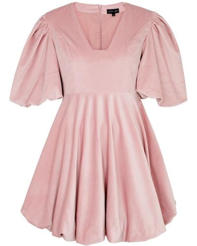 Sister Jane Harmony Velvet Mini Dress - Pink
