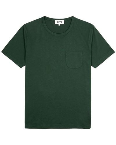 YMC Wild Ones Slubbed Cotton T-shirt - Green