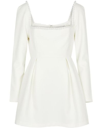 Odd Muse Ultimate Muse Embellished Stretch-Crepe Mini Dress - White
