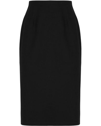 Eileen Fisher High-waisted Pencil Skirt - Black