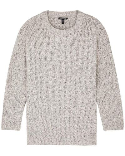 Eileen Fisher Woven Cotton Sweater - White