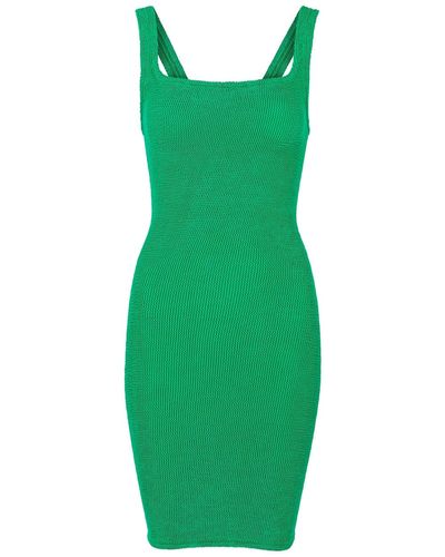 Hunza G Seersucker Dress - Green