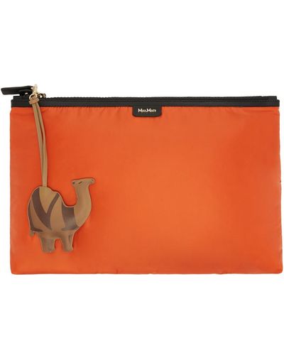 Max Mara Maxmara Accessori - Padded Nylon Bag - Orange