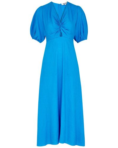 Diane von Furstenberg Majorie Midi Dress - Blue