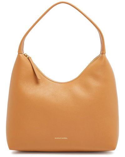 Mansur Gavriel Soft Candy Leather Shoulder Bag - Brown