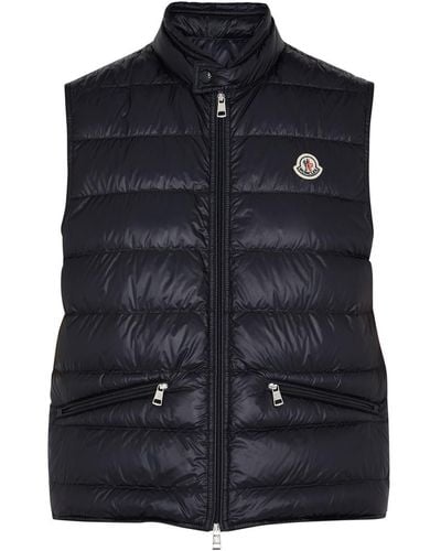 Moncler Gui Quilted Shell Gilet - Blue