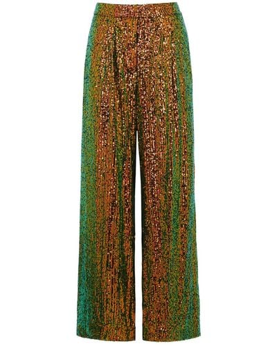 Stine Goya Jessabelle Sequin-embellished Trousers - Green