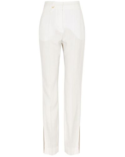 Jacquemus Le Pantalon Tibau Straight-leg Trousers - White