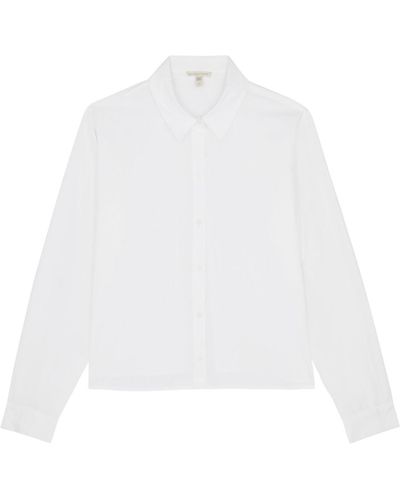 Eileen Fisher Cotton Poplin Shirt - White