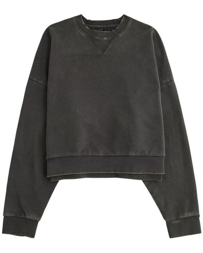 Entire studios Faded Cotton Sweatshirt - Black