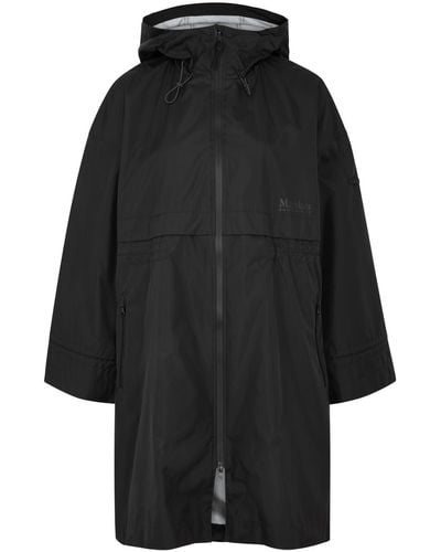 Max Mara Albata Hooded Shell Raincoat - Black