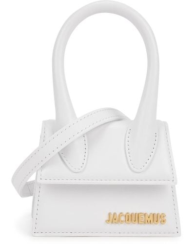 Jacquemus Le Chiquito Leather Top Handle Bag, Top Handle Bag - White