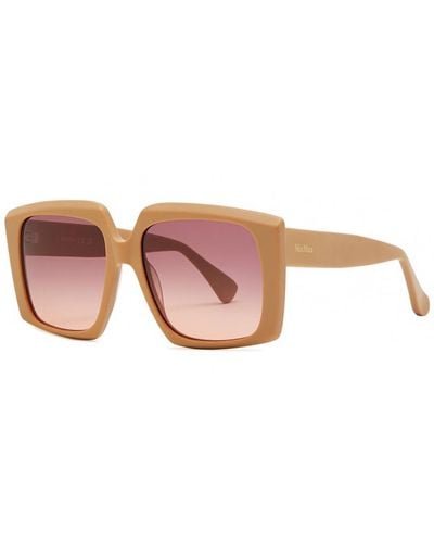 Max Mara Oversized Square-frame Sunglasses - Pink