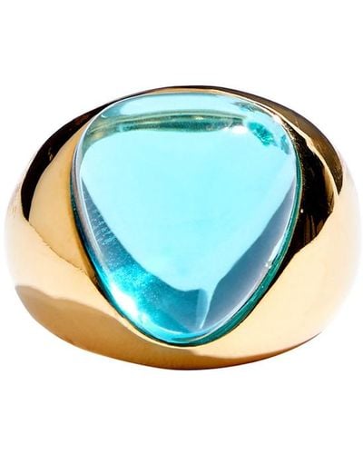 Kenneth Jay Lane Crystal-embellished Ring - Blue
