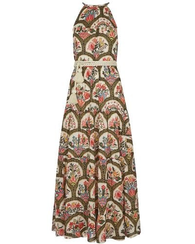 RHODE Julia Printed Cotton Midi Dress - Multicolour