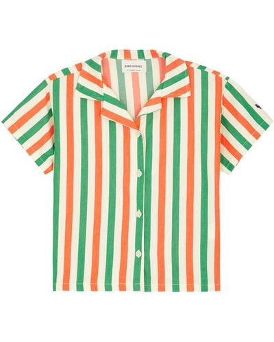 Bobo Choses Kids Striped Cotton Shirt (2-10 Years) - Multicolor