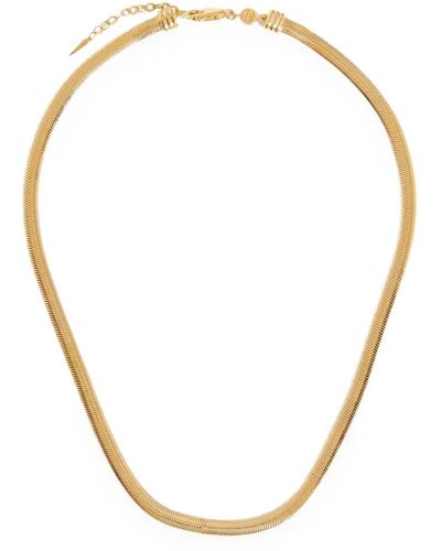 Missoma Flat 18kt Vermeil Snake Chain Necklace - Metallic