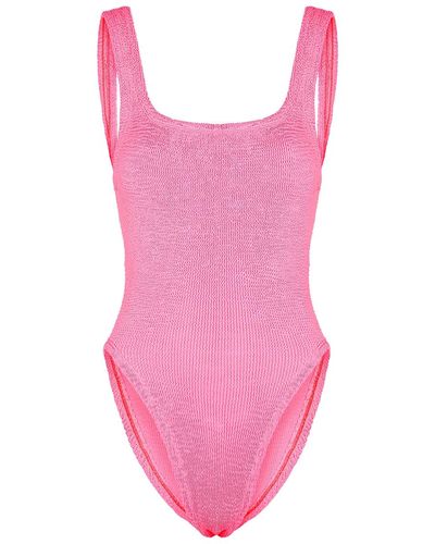 Hunza G Seersucker Swimsuit - Pink