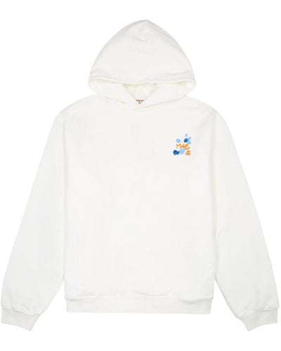 Marni Logo-print Hooded Cotton Sweatshirt - White