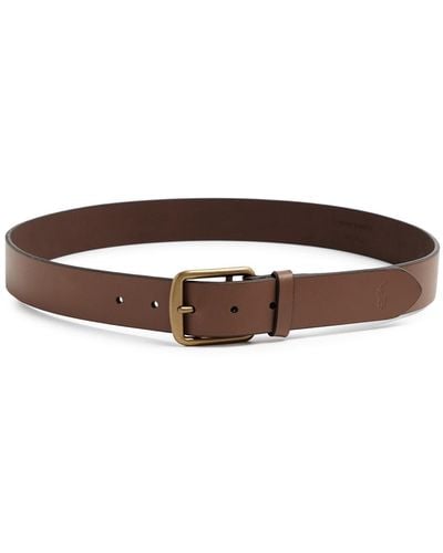 Polo Ralph Lauren Saddler Leather Belt - Brown
