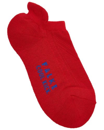 FALKE Cool Kick Jersey Sneaker Socks - Red