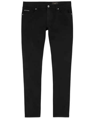 Dolce & Gabbana Slim-leg Jeans - Black