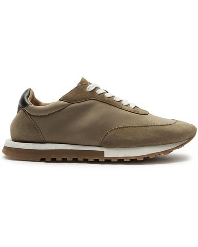 The Row Owen Panelled Mesh Trainers - Brown
