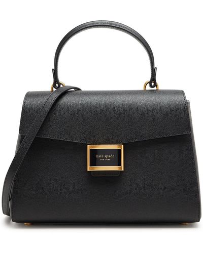 Kate Spade Katy Medium Leather Top Handle Bag - Black