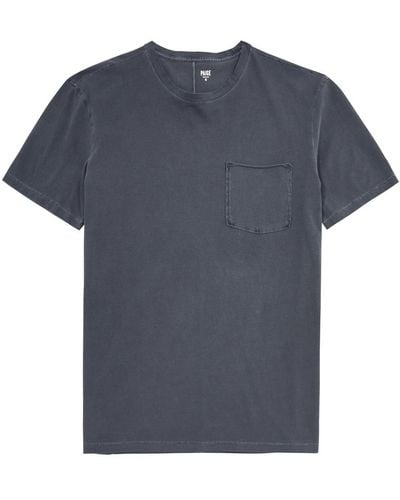 PAIGE Ramierez Cotton T-Shirt - Blue
