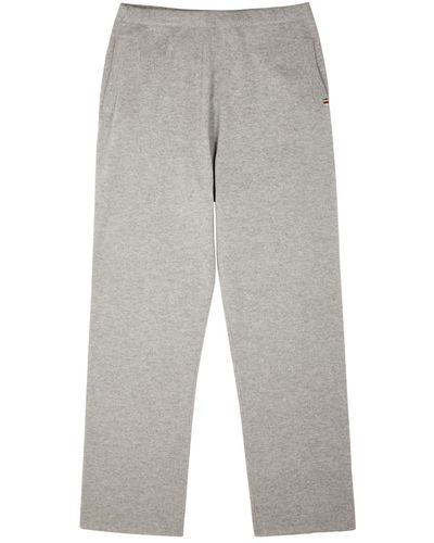 Extreme Cashmere N°320 Rush Cashmere-blend Joggers - Grey