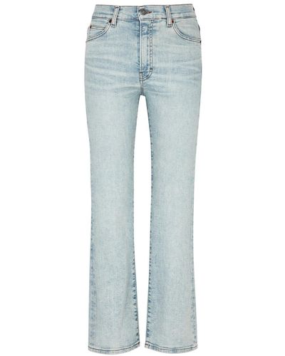 Haikure Formentera Cropped Flared-leg Jeans - Blue